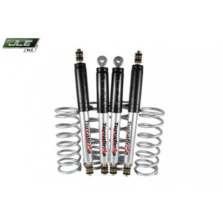 Kit suspension charge moyenne + 5 cm Terrafirma tous terrains pour Defender 90, Discovery 1 et Range Rover Classic.