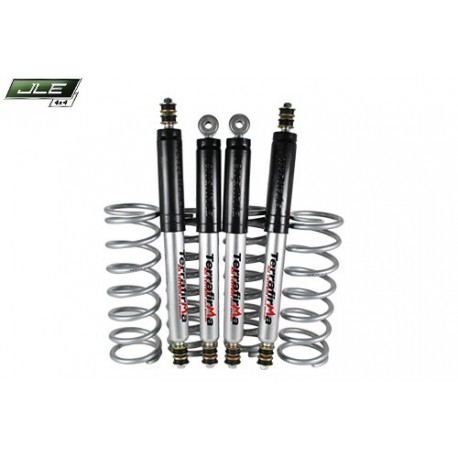 Kit suspension charge lourde + 5 cm Terrafirma  pour Defender 90, Discovery 1 et Range Rover Classic.