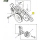 Courroie d'alternateur OEM Defender et Discovery TD5 sans clim