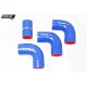 Kit de durites intercooler silicone bleu Terrafirma pour Defender 200 Tdi