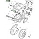 Axes de guidage pour étrier de frein avant Discovery 2 Range Rover P38