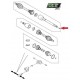 Arbre de transmission avant droit Discovery 5 Range Rover L405 et Sport