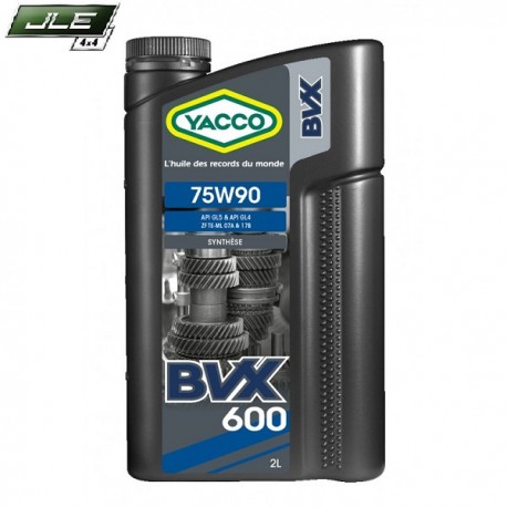 Yacco huile synthèse BVX600 SAE 75W-90