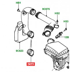 Raccord entrée d'air Freelander 2 Discovery Sport Range Rover Evoque TD4