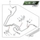 Durite droite radiateur huile boîte auto Discovery 2 TD5