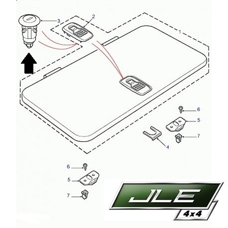 Serrure avec clé trappe coffre de plancher Freelander 1