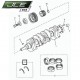 Cales vilebrequin Land Rover Defender diesel turbo diesel 200TDi 300TDi