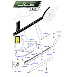 Agrafe d'ouïes latérales Range Rover L405