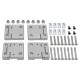 Kit de charniere de porte ALUMINIUM