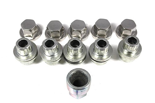 Écrou Antivol Pour Jantes Range Rover Et Discovery - Sécurité Renforcée, Acier Chromé, M14x1.5