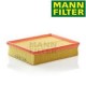 Filtre à air MANN FILTER pour DEFENDER TD5 Range Rover P38 2.5 TD  jusqu'a 1997 inclus