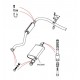 Silencieux intermédiaire Defender 90 moteurs 2.25l et 2.5l